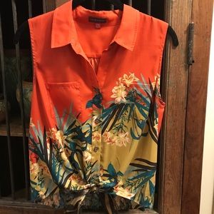 *sold* Vince Camuto Tropical Blouse